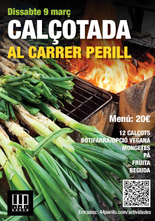 Calçotada al carrer Perill